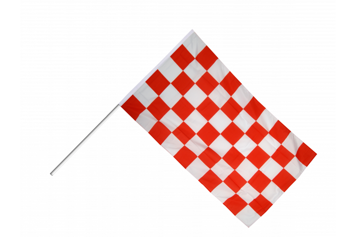 Checkered red-white Hand Waving Flag - 2 x 3 ft. - best ...