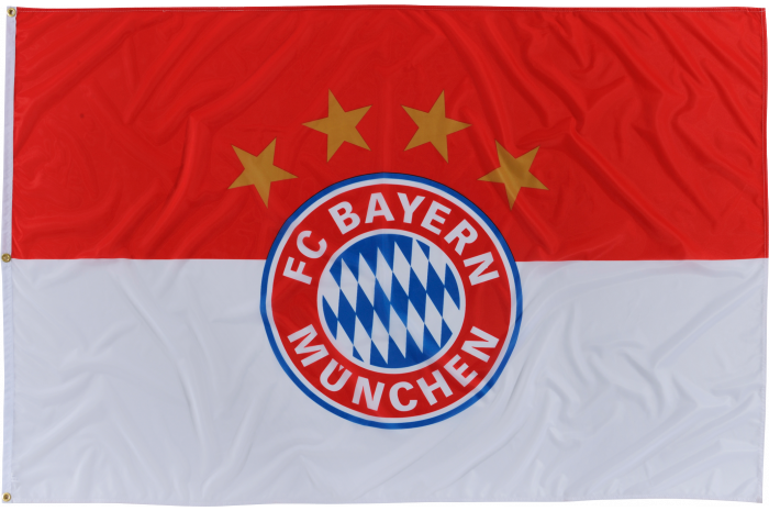 Fc Bayern Munchen Logo Flag 4 X 5 Ft 1 X 180 Cm Flaggenfritze De