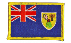 Turks and Caicos Islands Patch, Badge - 3.15 x 2.35 inch