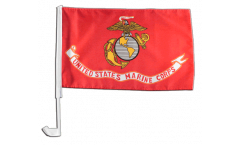 USA US Marine Corps Car Flag - 12 x 16 inch