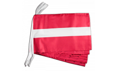 Latvia Bunting Flags - 12 x 18 inch