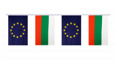 Bulgaria - European Union EU Friendship Bunting Flags - 5.9 x 8.65 inch