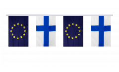 Finland - European Union EU Friendship Bunting Flags - 5.9 x 8.65 inch