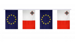 Malta - European Union EU Friendship Bunting Flags - 5.9 x 8.65 inch