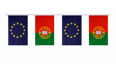 Portugal - European Union EU Friendship Bunting Flags - 5.9 x 8.65 inch