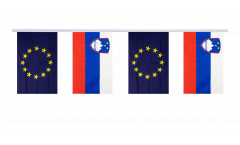 Slovenia - European Union EU Friendship Bunting Flags - 5.9 x 8.65 inch