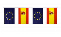Spain - European Union EU Friendship Bunting Flags - 5.9 x 8.65 inch