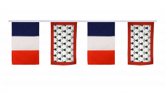 France - Limousin Friendship Bunting Flags - 12 x 18 inch