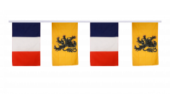 France - Nord-Pas de Calais Friendship Bunting Flags - 12 x 18 inch