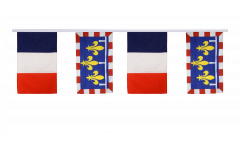 France - Centre Friendship Bunting Flags - 12 x 18 inch