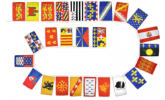 France 26 Regions of France Bunting Flags - 12 x 18 inch