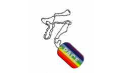 Rainbow with PACE Dog Tag - 1.18 x 1.96 inch