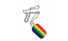 Rainbow Dog Tag - 1.18 x 1.96 inch