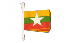 Myanmar new Bunting Flags - 5.9 x 8.65 inch