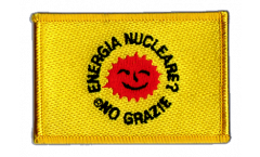 Energia Nucleare No Grazie Patch, Badge - 3.15 x 2.35 inch