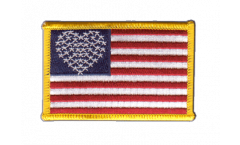 USA Heart Flag Patch, Badge - 3.15 x 2.35 inch