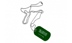 Saudi Arabia Dog Tag - 1.18 x 1.96 inch