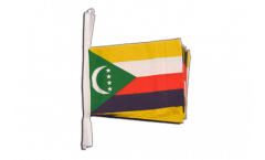 Comoros Bunting Flags - 5.9 x 8.65 inch
