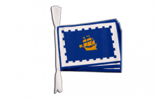 Canada Quebec City Bunting Flags - 5.9 x 8.65 inch