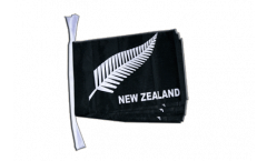 New Zealand feather all blacks Bunting Flags - 12 x 18 inch