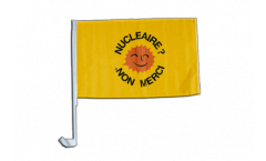 Nucléaire Non Merci Car Flag - 12 x 16 inch