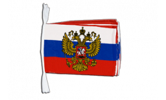 Russia with coat of arms Bunting Flags - 12 x 18 inch
