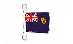 Turks and Caicos Islands Bunting Flags - 5.9 x 8.65 inch