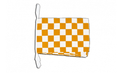 Checkered yellow-white Bunting Flags - 12 x 18 inch