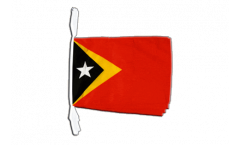 East Timor Bunting Flags - 12 x 18 inch