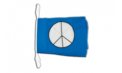 Peace Symbol Bunting Flags - 12 x 18 inch