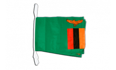 Zambia Bunting Flags - 12 x 18 inch
