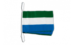 Sierra Leone Bunting Flags - 12 x 18 inch