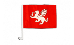 England white dragon Car Flag - 12 x 16 inch