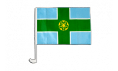 Great Britain Derbyshire Car Flag - 12 x 16 inch