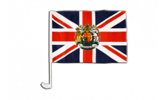 Great Britain with coat of arms Car Flag - 12 x 16 inch