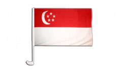 Singapore Car Flag - 12 x 16 inch