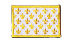 France Fleur-de-lis, white Patch, Badge - 3.15 x 2.35 inch