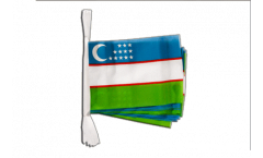 Uzbekistan Bunting Flags - 5.9 x 8.65 inch