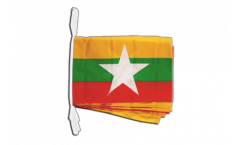 Myanmar new Bunting Flags - 12 x 18 inch