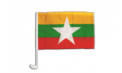 Myanmar new Car Flag - 12 x 16 inch