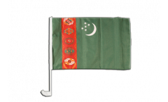 Turkmenistan Car Flag - 12 x 16 inch