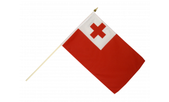 Tonga Hand Waving Flag, 10 pcs - 12 x 18 inch