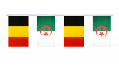 Belgium - Algeria Friendship Bunting Flags - 5.9 x 8.65 inch