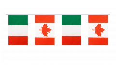 Italy - Canada Friendship Bunting Flags - 5.9 x 8.65 inch