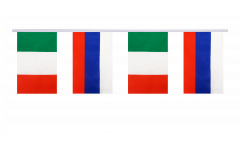 Italy - Russia Friendship Bunting Flags - 5.9 x 8.65 inch
