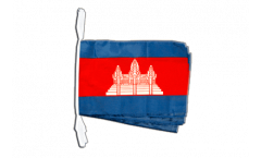 Cambodia Bunting Flags - 12 x 18 inch