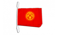 Kyrgyzstan Bunting Flags - 12 x 18 inch