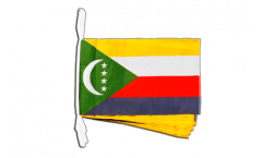 Comoros Bunting Flags - 12 x 18 inch