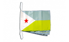 Djibouti Bunting Flags - 12 x 18 inch