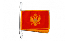 Montenegro Bunting Flags - 12 x 18 inch